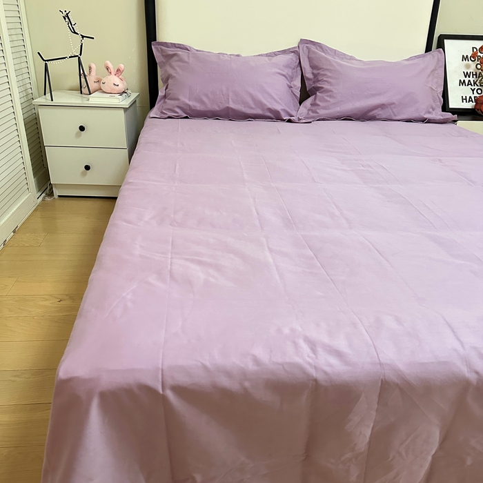 91家纺网 家纺一手货源 找家纺 名优 2024新款13376铂金新疆长绒棉单品床单 加仑紫