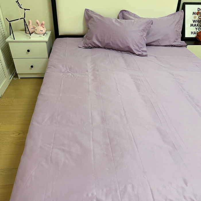 91家纺网 家纺一手货源 找家纺 名优 2024新款13376铂金新疆长绒棉单品床单 加仑紫