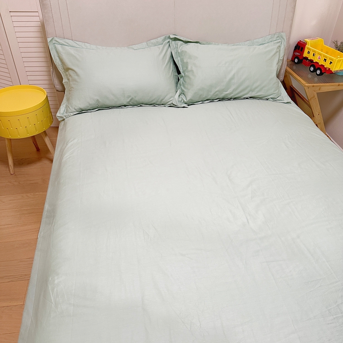 91家纺网 家纺一手货源 找家纺 名优 2024新款13376铂金新疆长绒棉单品床单 丹青绿