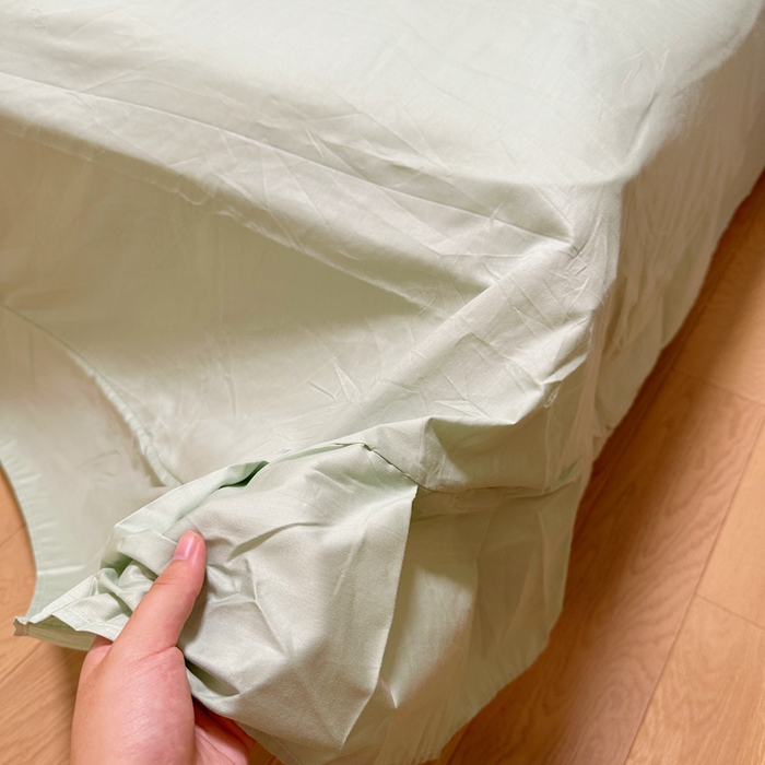 91家纺网 家纺一手货源 找家纺 名优 2024新款13376铂金新疆长绒棉单品床单 丹青绿