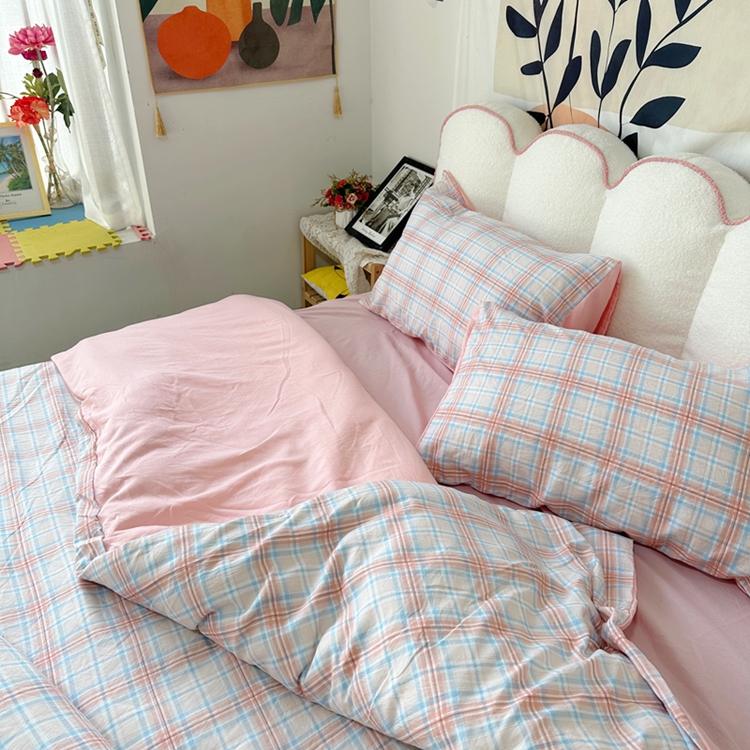 91家纺网 家纺一手货源 找家纺 总潮邦 2025新款春夏亲肤水洗棉刺绣四件套-贝恩熊（含买家秀）