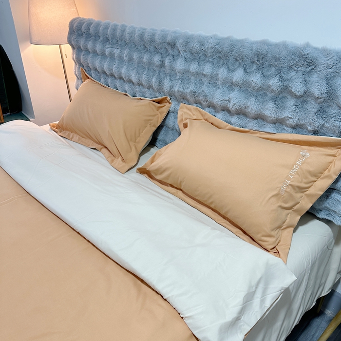 91家纺网 家纺一手货源 找家纺 N先生2024新款水洗磨毛四件套-露娜系列 橘