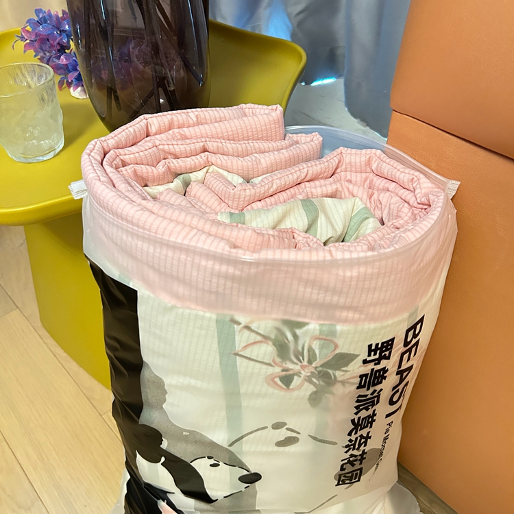 91家纺网 家纺一手货源 找家纺 星巴K家纺 2024新款小清新柔软泡泡棉夏凉被被子空调被夏被 花束