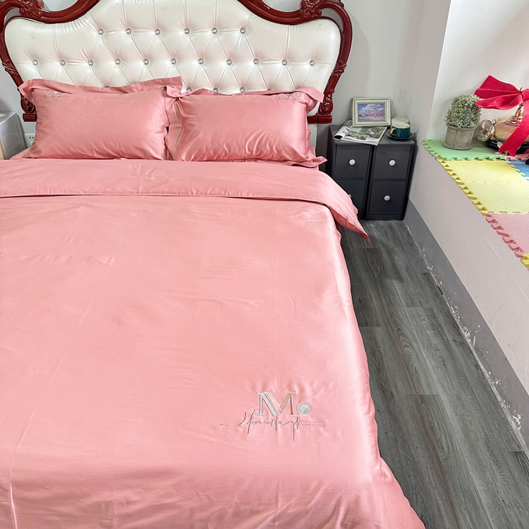 91家纺网 家纺一手货源 找家纺 （总）琉宿家纺 2025新款50s双股长绒棉绣花四件套