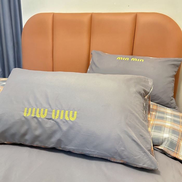 91家纺网 家纺一手货源 找家纺 富宁家纺 2025新款青春格子纯色双拼学生宿舍三件套四件套 灰色