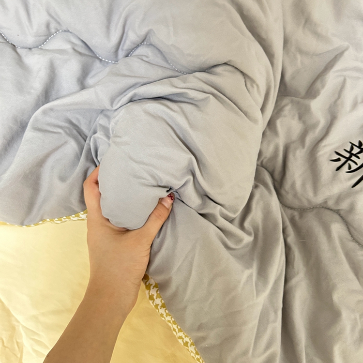 91家纺网 家纺一手货源 找家纺 招财星家纺 2025新款A类原棉千鸟格新疆棉花被被芯被子 千鸟格-绅士灰