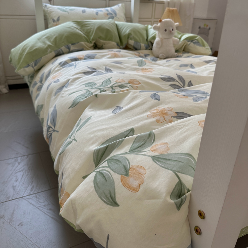 91家纺网 家纺一手货源 找家纺 （总）西域种棉人 2025新款纯棉大学生宿舍100%新疆棉三件套全棉四件套