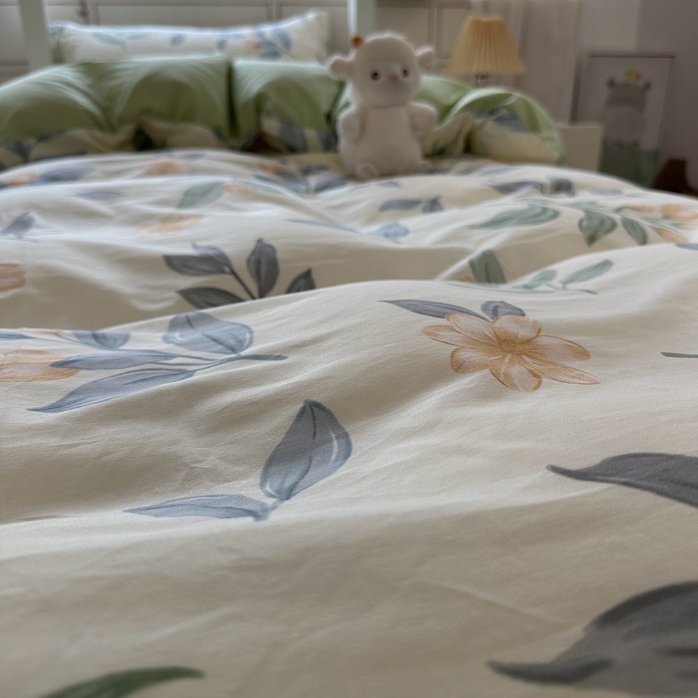 91家纺网 家纺一手货源 找家纺 （总）西域种棉人 2025新款纯棉大学生宿舍100%新疆棉三件套全棉四件套