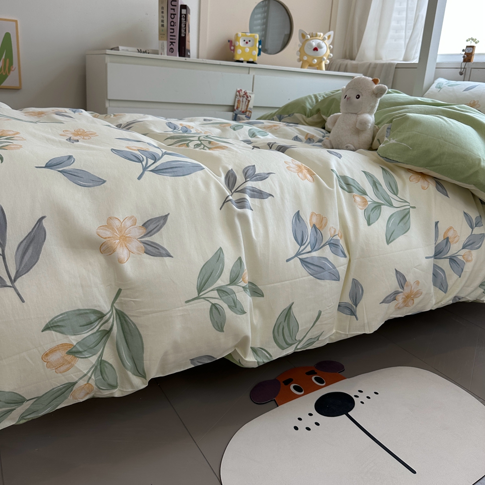 91家纺网 家纺一手货源 找家纺 （总）西域种棉人 2025新款纯棉大学生宿舍100%新疆棉三件套全棉四件套