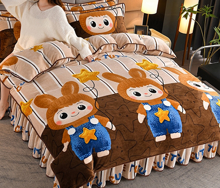 缘莉娜 91家纺网 货源网 一件代发 网上商城 找家纺 缘莉娜家纺 牛奶绒四件套  被套  三件套