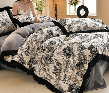 曼尼 91家纺网 货源网 一件代发 网上商城 找家纺 曼尼家纺 牛奶绒四件套。夏被。冬被