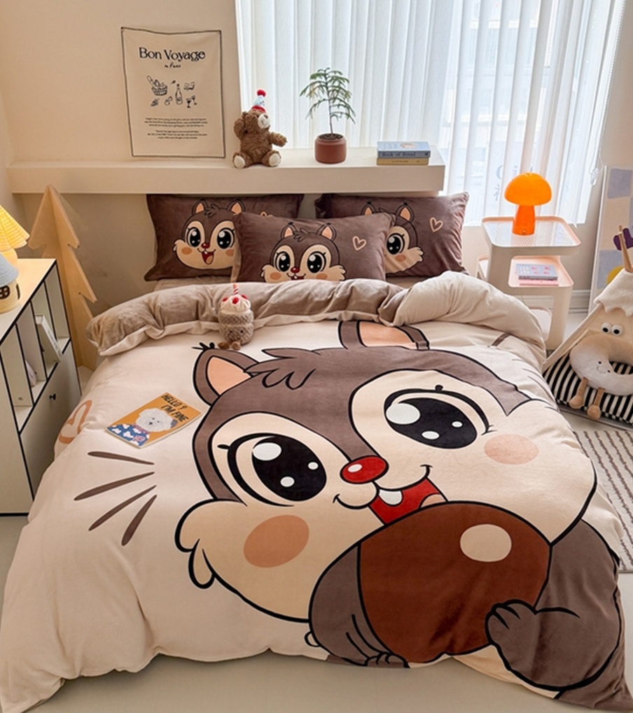 货源网 一件代发 网上商城 找家纺 茉保家纺 法莱绒四件套,金貂绒四件套