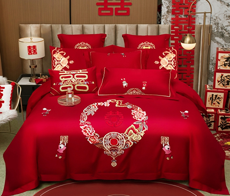 千禧家纺 91家纺网 货源网 一件代发 网上商城 找家纺 千禧家纺 婚庆四件套,全棉活性四件套,多件套