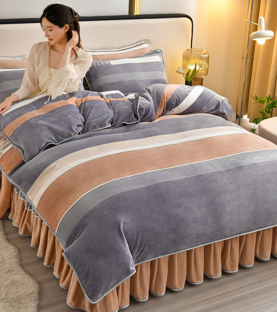 货源网 一件代发 网上商城 找家纺 橘姿家纺 牛奶绒四件套,凉席,夏被