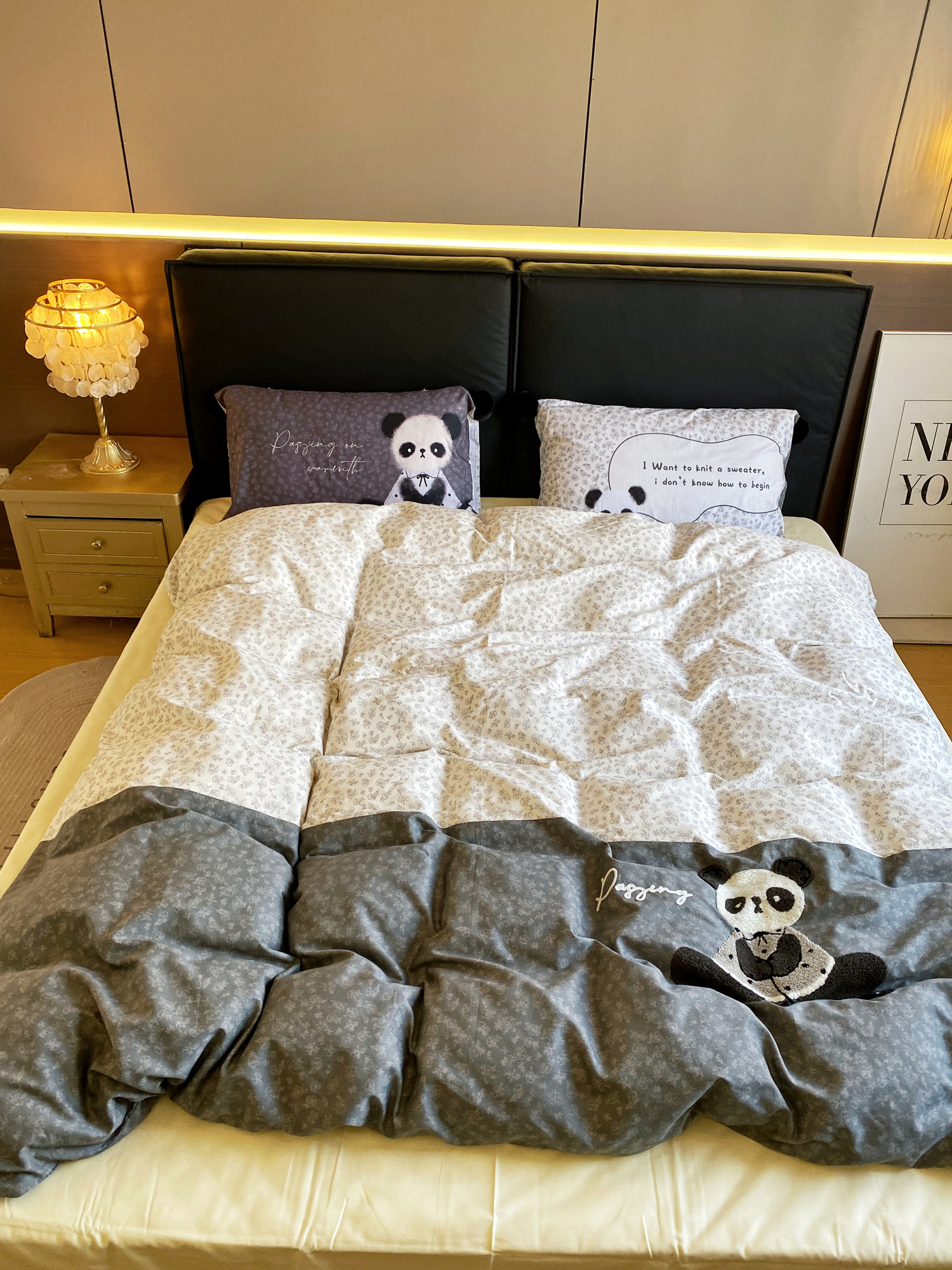 91家纺网 家纺一手货源 找家纺 （总）丽涵家纺 2026新款全棉数码印花毛巾绣四件套-少女派