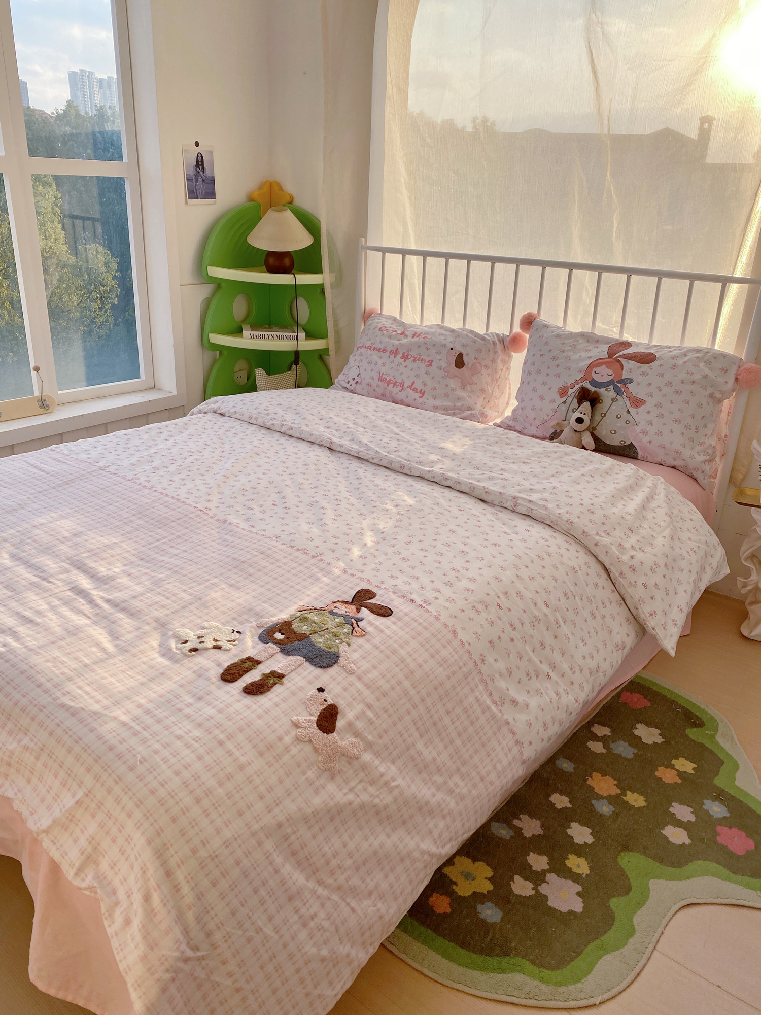 91家纺网 家纺一手货源 找家纺 （总）丽涵家纺 2026新款全棉数码印花毛巾绣四件套-少女派