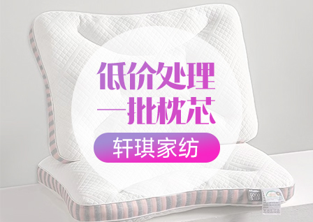 货源网 一件代发 网上商城 找家纺 轩琪家纺 普通枕芯