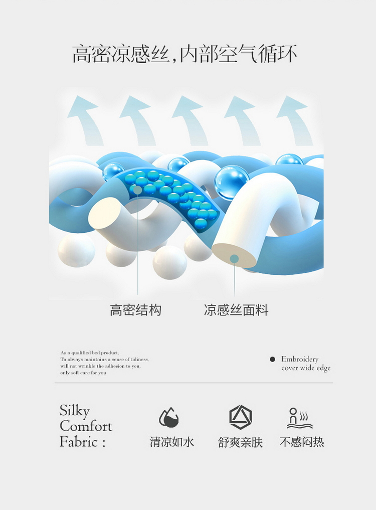 91家纺网 家纺一手货源 找家纺 丝羽坊新款清新凉感丝加厚0.45乳胶凉席 Hello小熊