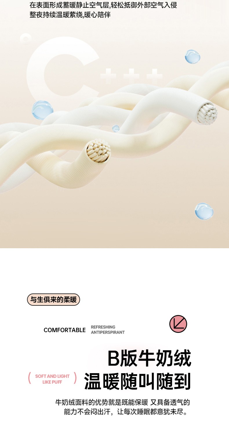 91家纺网 家纺一手货源 找家纺 （总）艾米家居 2023新款秋冬懒兔绒四件套-球球款
