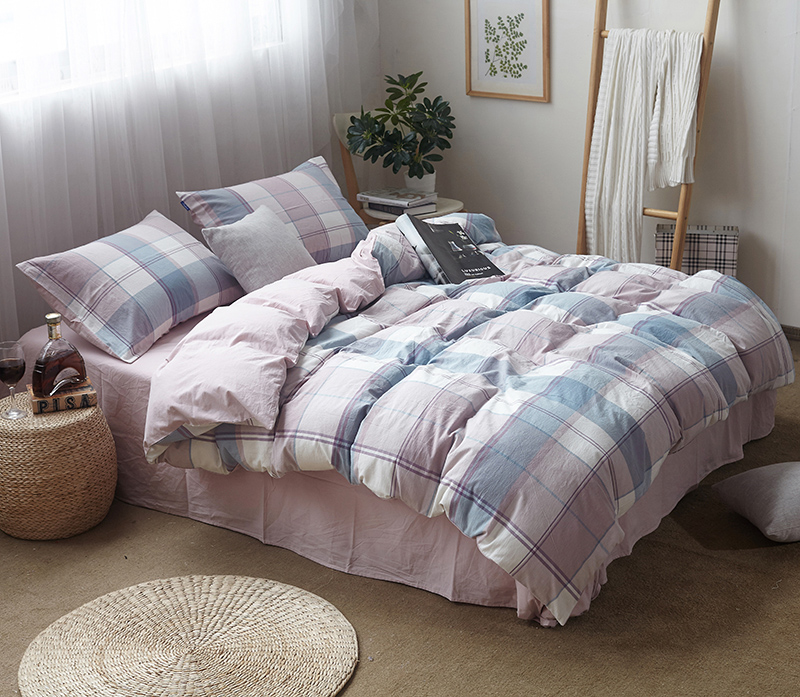 色织水洗棉四件套床单款