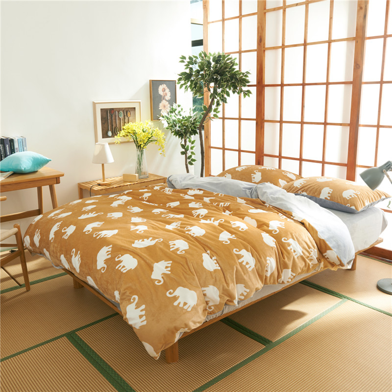 2017秋冬保暖水晶绒印花系列-时尚简约宜家风