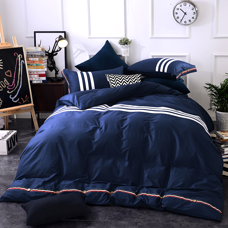 13374纯棉学院风四件套