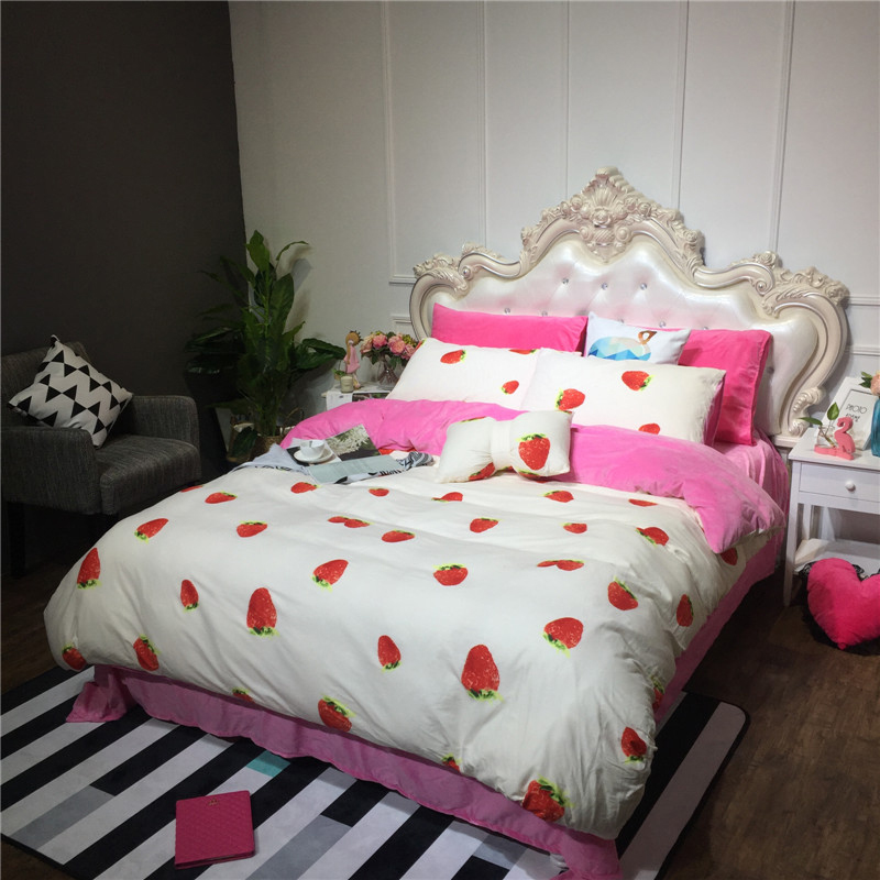 手机实拍-2017秋冬棉加绒保暖四件套