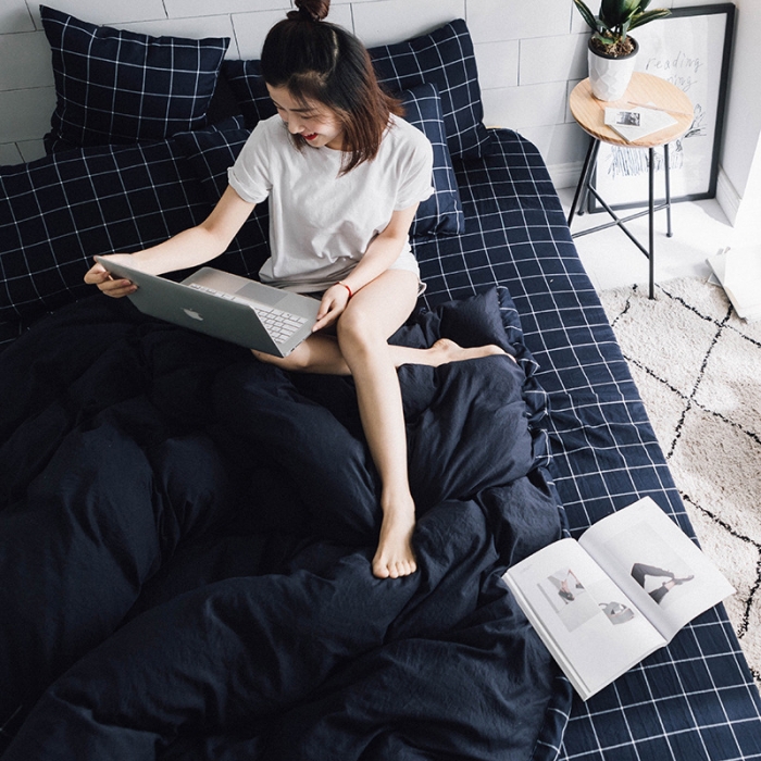 超柔水洗棉四件套