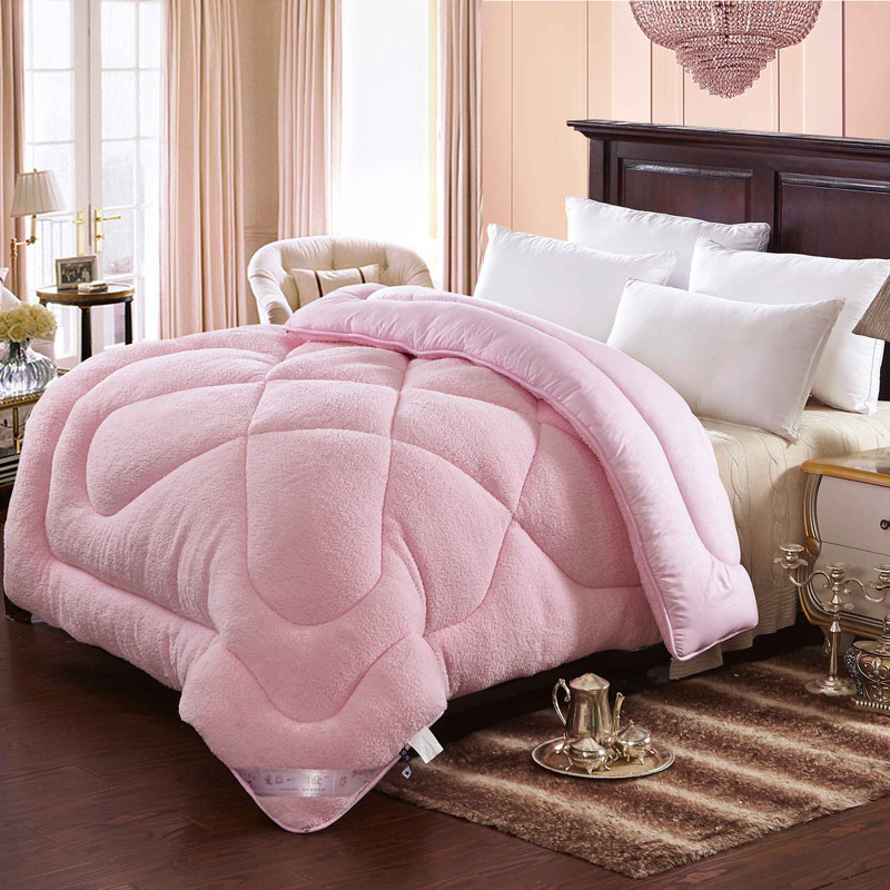 保暖羊羔绒冬被