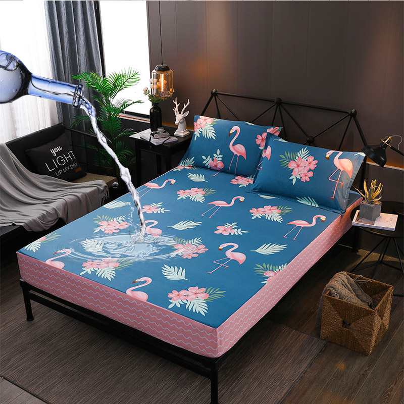 全棉印花防水床笠