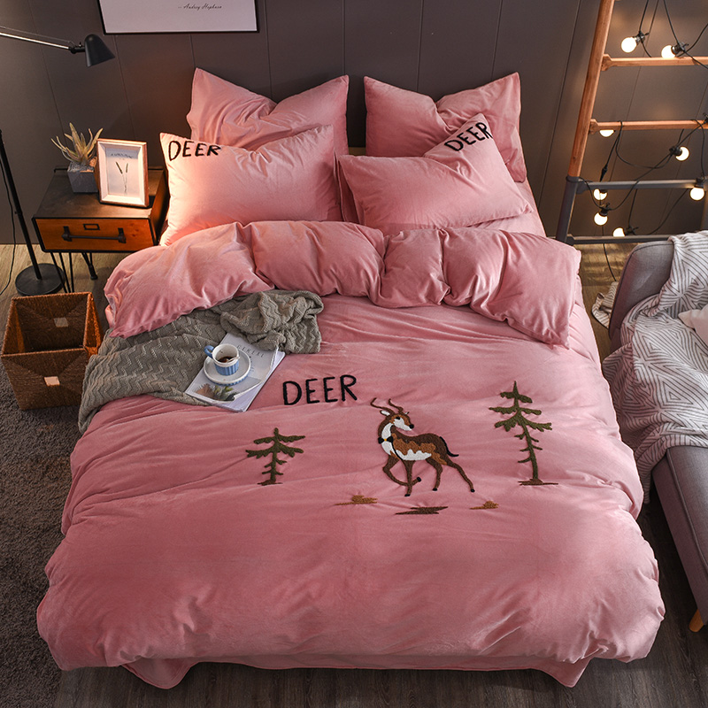 毛巾绣中国风卡通