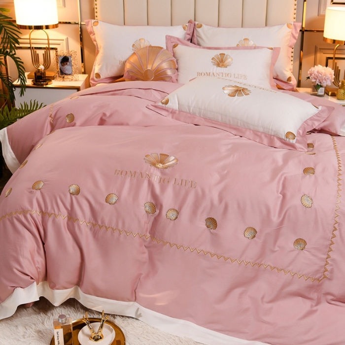 60S长绒棉绣花四件套贝鲁斯系列