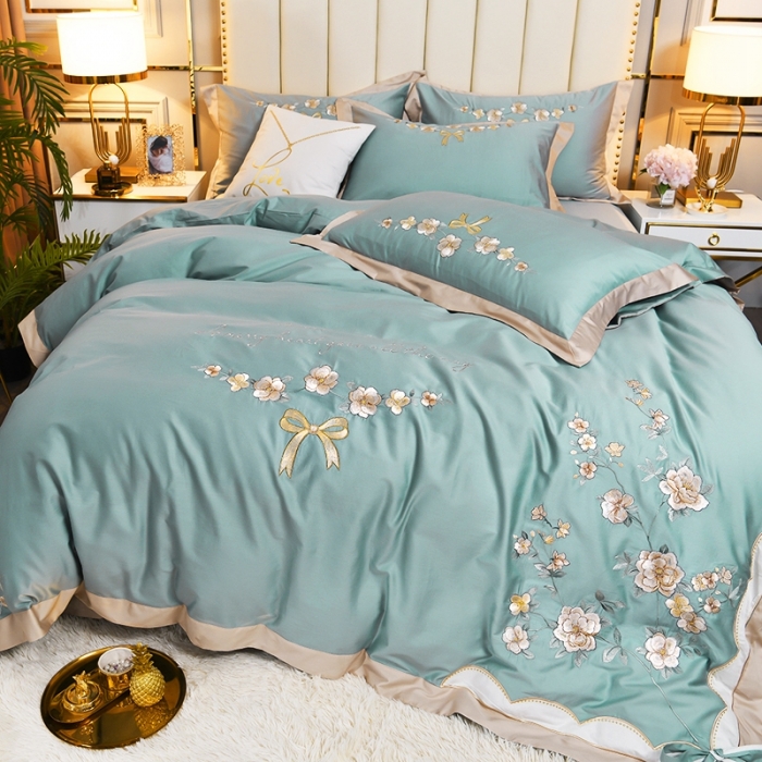 60S长绒棉绣花四件套花意阑珊系列