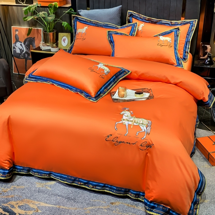 60S长绒棉绣花四件套贵族派对系列