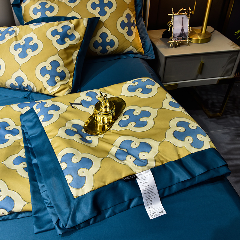 2021奥裕水洗真丝拼角夏被四件套下载！！