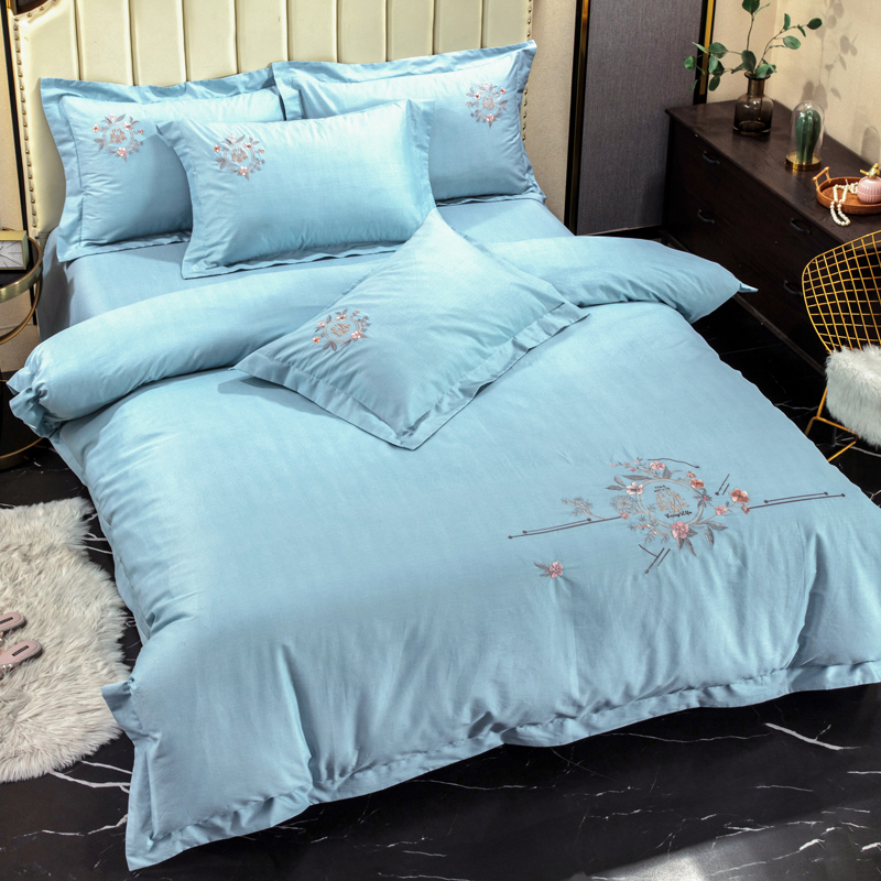 2021新款全棉贡缎四件套-爱情花语