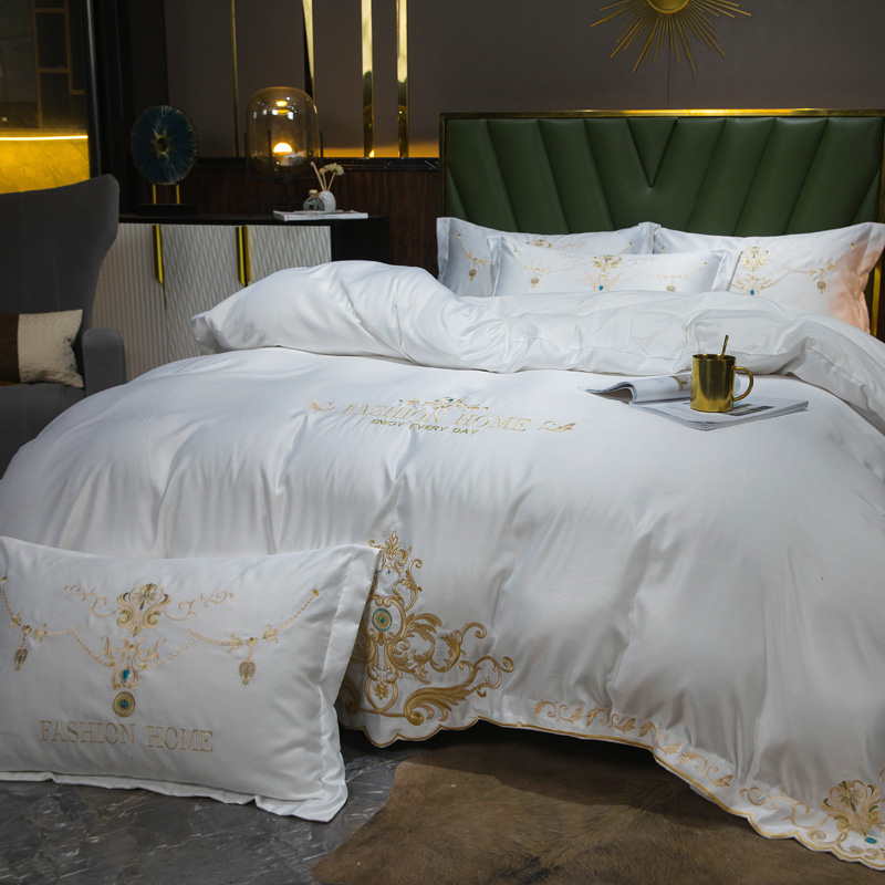 2021新款欧式60s全棉刺绣四件套