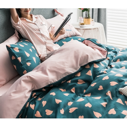 91家纺网 家纺一手货源 找家纺 慕梵 2019新款轻奢天丝绸四件套 情有独钟