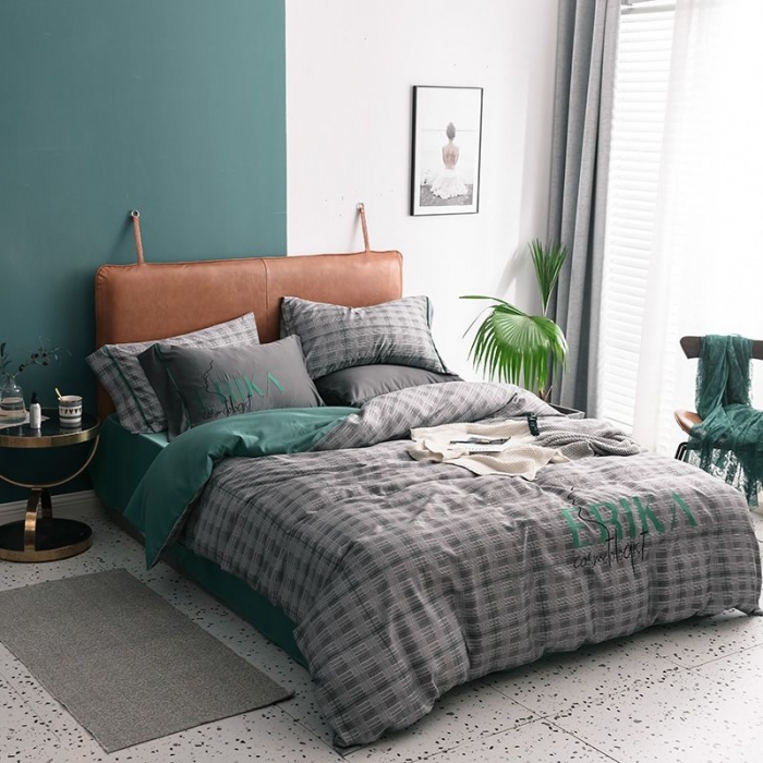 91家纺网 家纺一手货源 找家纺 慕梵 2019新款轻奢天丝绸四件套 埃里卡