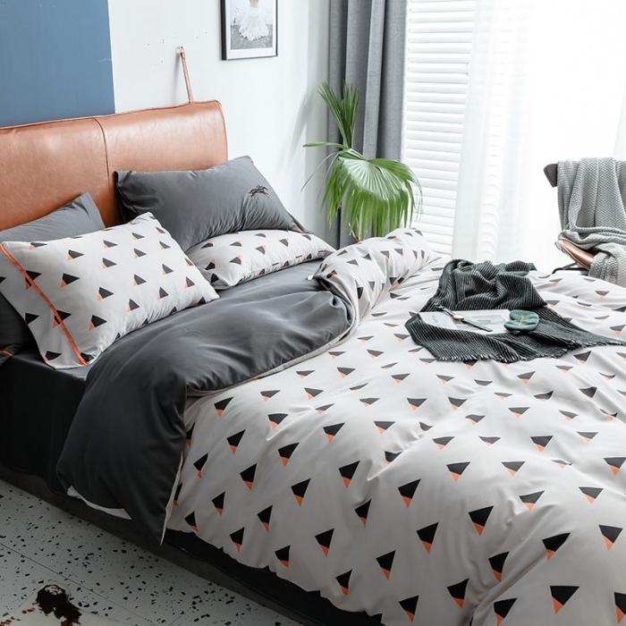 91家纺网 家纺一手货源 找家纺 慕梵 2019新款轻奢天丝绸四件套 黑夜骑士