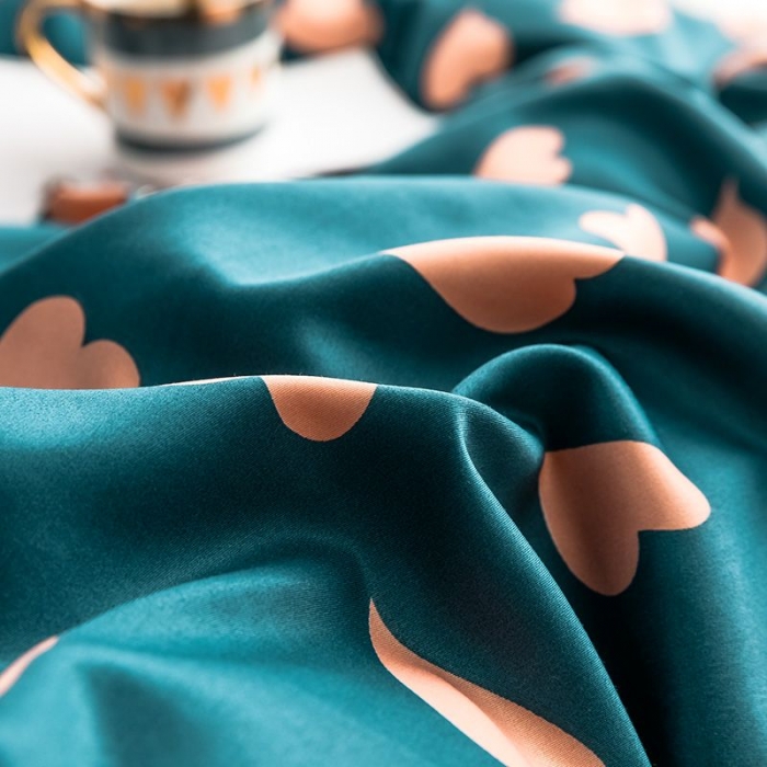 91家纺网 家纺一手货源 找家纺 慕梵 2019新款轻奢天丝绸四件套 情有独钟