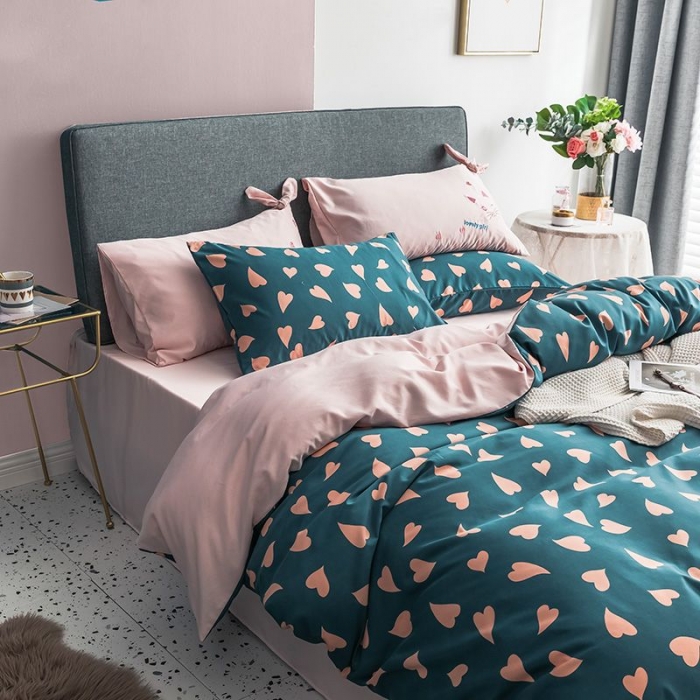 91家纺网 家纺一手货源 找家纺 慕梵 2019新款轻奢天丝绸四件套 情有独钟