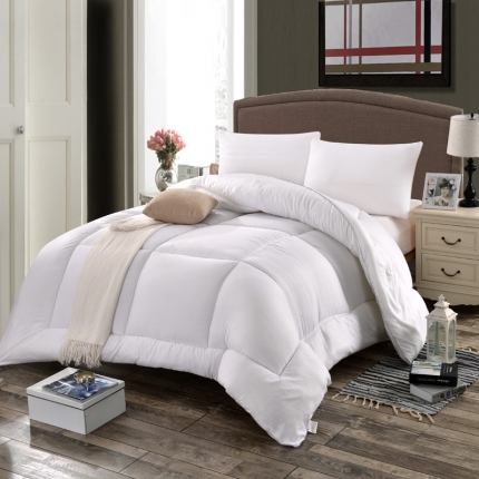 91家纺网 家纺一手货源 找家纺 被多多被业 2022磨毛压花冬被 白色