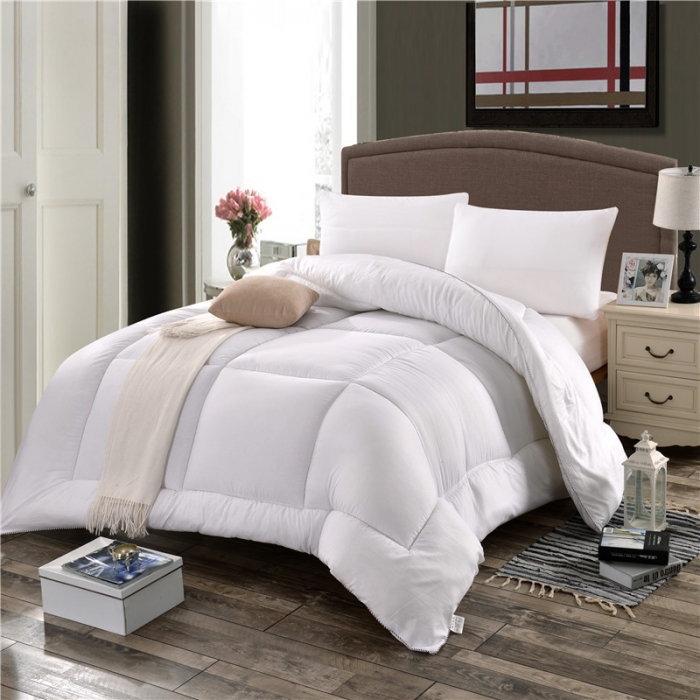 91家纺网 家纺一手货源 找家纺 被多多被业 2022磨毛压花冬被 白色