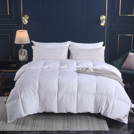 91家纺网 家纺一手货源 找家纺 （总）绒研羽绒 2025新品皇冠鹅绒被全棉贡缎提花