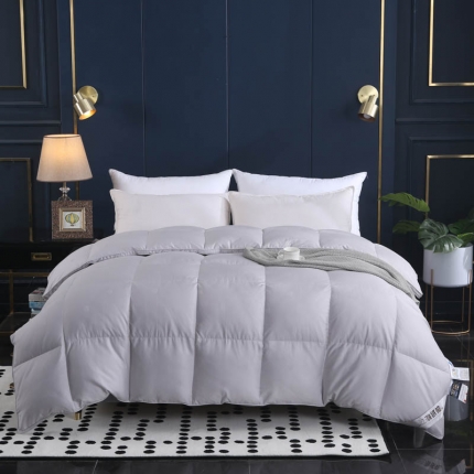 91家纺网 家纺一手货源 找家纺 （总）绒研羽绒 2025新品皇冠鹅绒被全棉贡缎提花