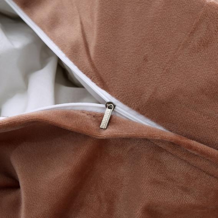 91家纺网 家纺一手货源 找家纺 唐人居 韩版宝宝绒四件套 4咖啡