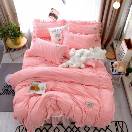 唐人居 韩版宝宝绒四件套 5玉色