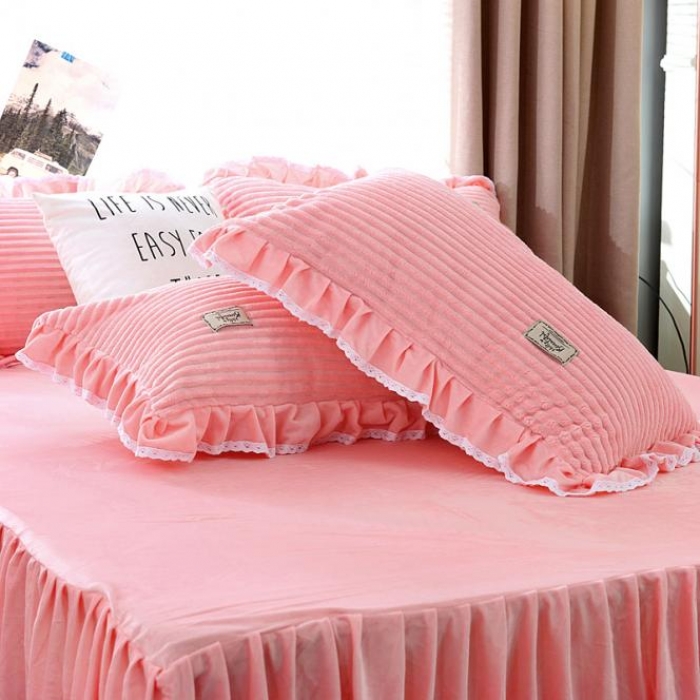 91家纺网 家纺一手货源 找家纺 唐人居 韩版宝宝绒四件套 5玉色