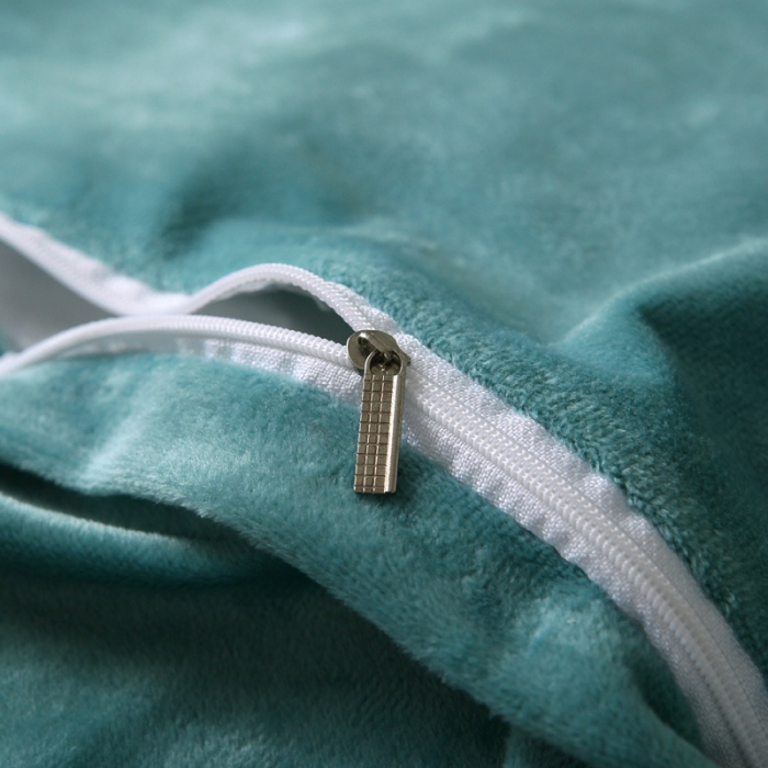 91家纺网 家纺一手货源 找家纺 唐人居 韩版宝宝绒四件套 7绿色